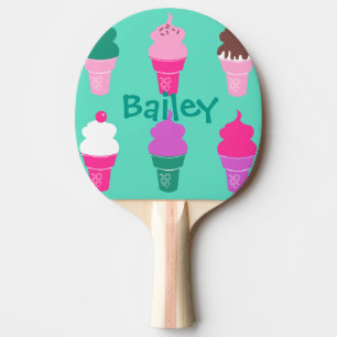 Raquette De Ping Pong Palette de ping-pong de cornet de crème glacée
