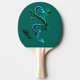 Raquette De Ping Pong Palette faite sur commande de ping-pong de dragon