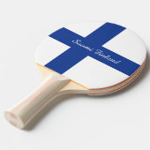 Raquette De Ping Pong Palette faite sur commande de ping-pong de drapeau (Devant Angle)