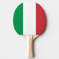 Palette italienne de ping-pong de drapeau pour le