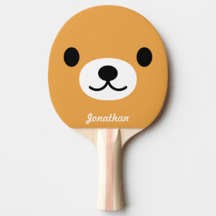 Raquette De Ping Pong Palette mignonne de ping-pong de l'ours des