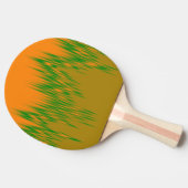 Raquette De Ping Pong Palette orange, verte, Brown abstraite de motif de (Côté)