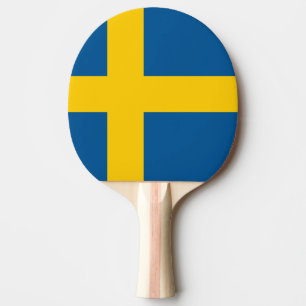 Raquette De Ping Pong Palette suédoise de ping-pong de drapeau pour des