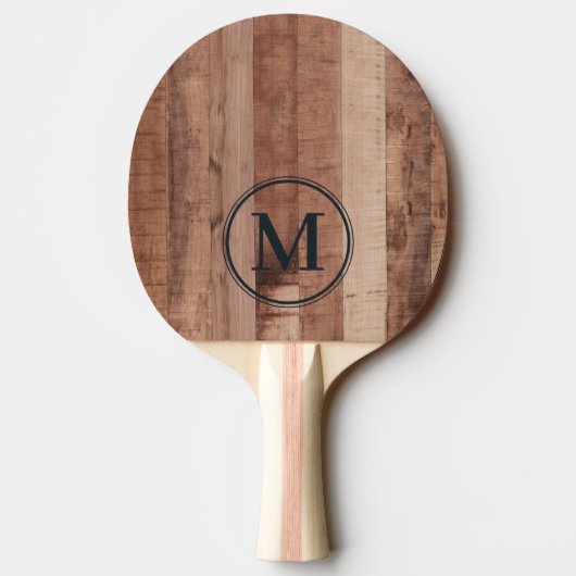 Raquette De Ping Pong Pallet Wood Board Monogram (Dos)