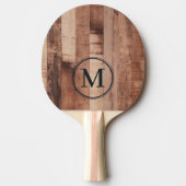 Raquette De Ping Pong Pallet Wood Board Monogram (Devant)