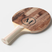 Raquette De Ping Pong Pallet Wood Board Monogram (Devant Angle)