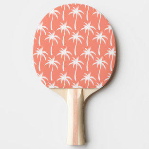 Raquette De Ping Pong Palmiers - palette de ping-pong, dos rouge en