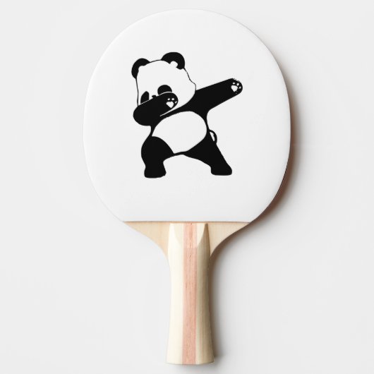Raquette De Ping Pong Panda qui dab, Panda drôle en dab (Devant)
