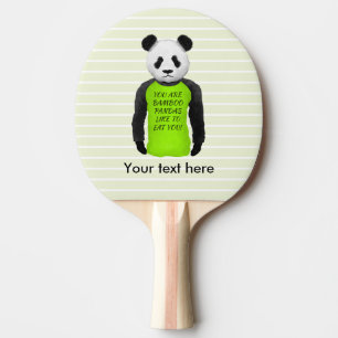 Raquette De Ping Pong Panda Tes Pandas En Bambou Te Mangent