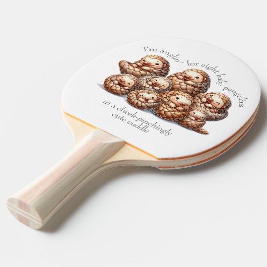 Raquette De Ping Pong Pangolins adorables pour 8 Pangolins mignons (Devant Angle)