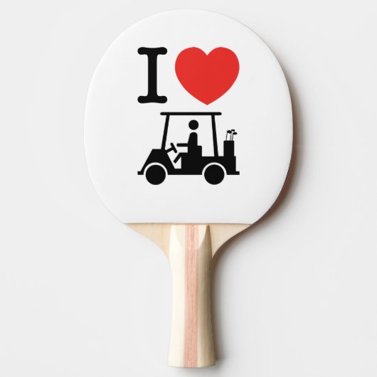 Raquette De Ping Pong Panier de golf I Heart (Love) (Devant)