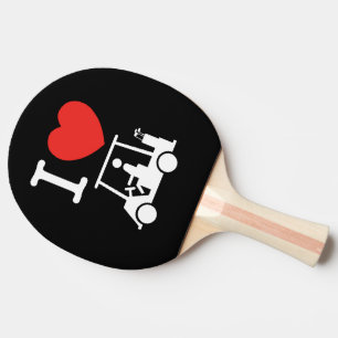 Raquette De Ping Pong Panier de golf I Heart (Love)