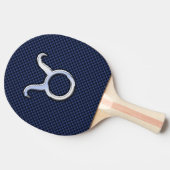 Raquette De Ping Pong Panneau moderne Taurus Zodiac Bleu Fibre de carbon (Côté)