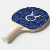 Raquette De Ping Pong Panneau Taurus Zodiac sur Camouflage numérique ble (Devant Angle)