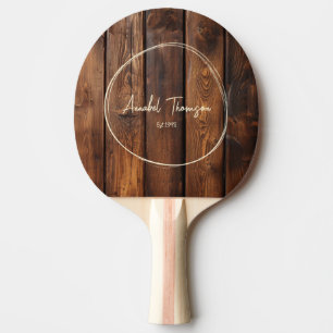 Raquette De Ping Pong Panneaux de tache de gloss Nom dans le cercle dess