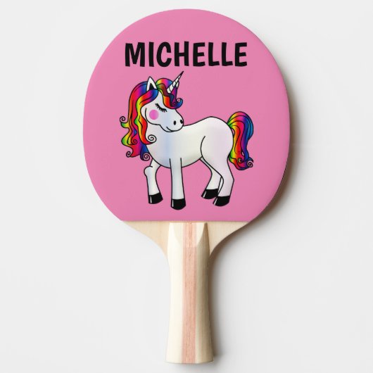 RAQUETTE DE PING PONG PANNEAUX UNICORN PERSONNALISÉS PING PING PONG (Devant)