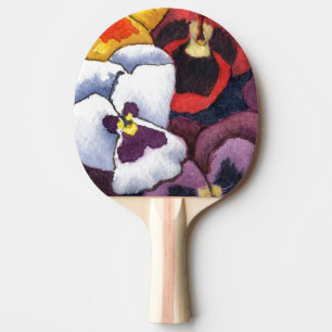 Raquette De Ping Pong "Pansy #2" Pagaie à bascule floral