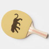 Raquette De Ping Pong Panthère de Floride sur fond doré (Côté)