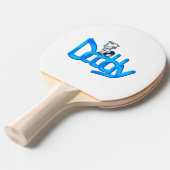 Raquette De Ping Pong Papa Bébé Bleu (Devant Angle)