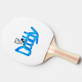 Raquette De Ping Pong Papa Bébé Bleu (Côté)