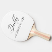 Raquette De Ping Pong Papa | Kids Names Modern Father's Day (Côté)