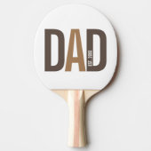 Raquette De Ping Pong Papa personnalisé Brown moderne établi (Devant)