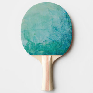 Raquette De Ping Pong Papier avec l'abrégé sur bleu, vert, et noir