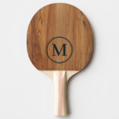 Raquette De Ping Pong Papier Monogrammé en Érable BK (Devant)