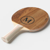 Raquette De Ping Pong Papier Monogrammé en Érable BK (Devant Angle)