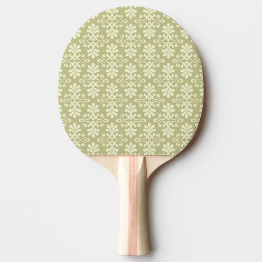 Raquette De Ping Pong Papier peint floral de damassé (Devant)