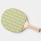 Raquette De Ping Pong Papier peint floral de damassé (Côté)