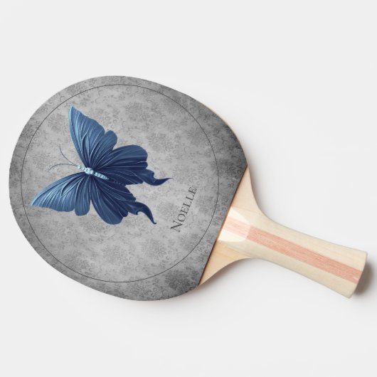 Raquette De Ping Pong Papillon à bijoux bleu (Côté)