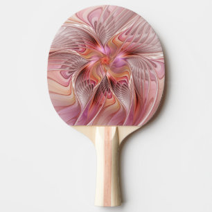 Raquette De Ping Pong Papillon Abstrait Coloré Fantaisie Art Fractal