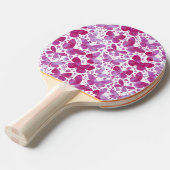 Raquette De Ping Pong Papillon Aquarelle Magenta Motif rose (Devant Angle)