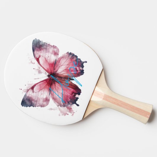 Raquette De Ping Pong Papillon rose Hope inspirationnel (Côté)