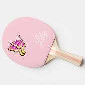 Raquette De Ping Pong papillon rose - nom d'ajout (Côté)