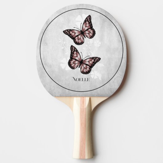 Raquette De Ping Pong Papillon rose Ping Pong (Devant)