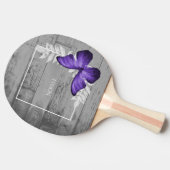 Raquette De Ping Pong Papillon violet Rustique Ping Paddle (Côté)