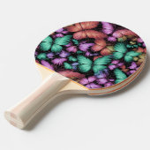 Raquette De Ping Pong Papillons colorés Imprimer (Devant Angle)