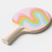 Raquette De Ping Pong Pâque arc-en-ciel pastel (Devant Angle)