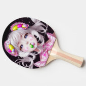 Raquette De Ping Pong Pâques/printemps Anime fille (Côté)