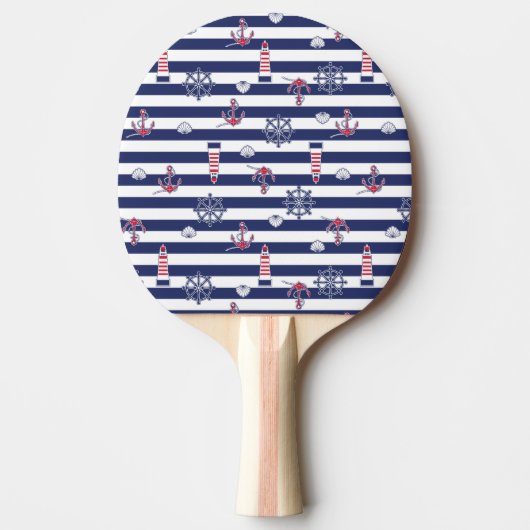 Raquette De Ping Pong Par le motif de mer (Devant)