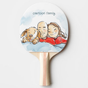 Raquette De Ping Pong Parents de chiens
