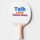 Raquette De Ping Pong Parler moins écouter plus (Devant)