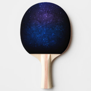 Raquette De Ping Pong Parmi les étoiles dans la Galaxie