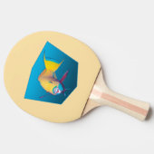 Raquette De Ping Pong Parrotfish - arrière - plan bleu dégradé | (Côté)