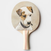 Raquette De Ping Pong Parson Jack Russell Terrier Peinture - Chien Art (Dos)