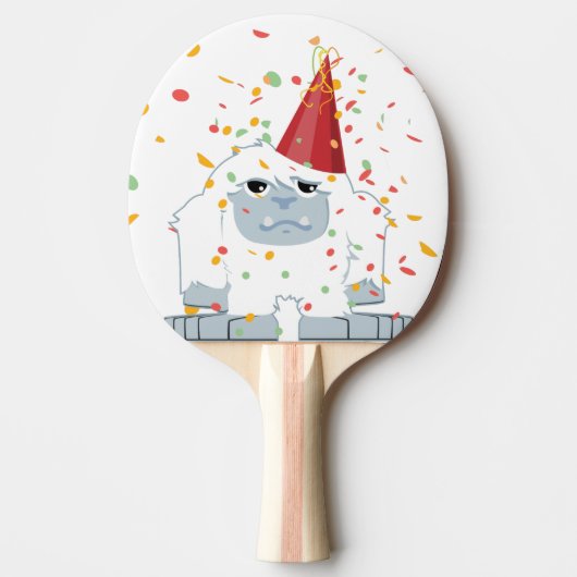 Raquette De Ping Pong Parti Confetti Yeti (Devant)
