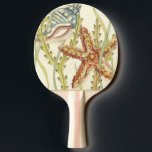 Raquette De Ping Pong Partie Shell multicolore<br><div class="desc">Charikilia Zarris est une artiste talentueuse connue pour ses oeuvres d'art océaniques. Ses images sont paisibles et calmes vous relaxant avec chaque photo. Obtenez cette oeuvre d'art nautique avec une étoile de mer et une coquille Conch étant le centre de tout, bordé de belle varech. Cette image sera très belle...</div>
