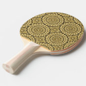 Raquette De Ping Pong Parties scintillant Elegant Gold Diamonds Imprimer (Devant Angle)